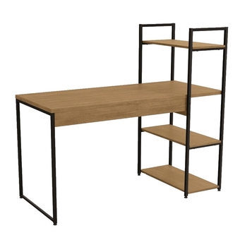Benoit Mesa de escritório kappesberg industrial li010 3 prateleiras freijó 136cm oferta