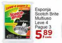 Rossi Supermercado Esponja Scotch Brite Multiuso L4 P3 oferta
