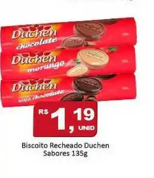 Rede Krill Biscoito Recheado Duchen Sabores 135g oferta