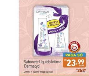 Supermercados Condor Sabonete Líquido íntimo Dermacyd oferta