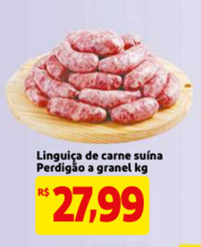 Mercado Extra Linguica de carne Suina Perdigao a granel 1kg oferta