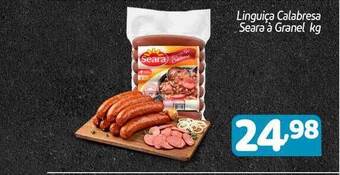 Supermercados Big Compra Linguiça calabresa seara á granel oferta