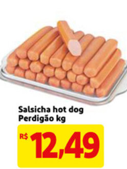 Mercado Extra Salsicha Hot Dog Perdigao 1kg oferta