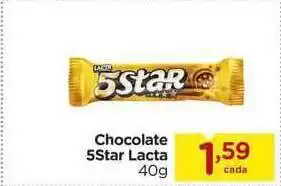 Carrefour Chocolate 5star Lacta 40g oferta