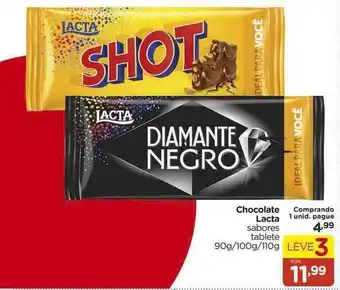 Carrefour Chocolate Lacta Sabores Tablete Leve 3 oferta