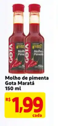 Molho de Pimenta Gota marata 160ml