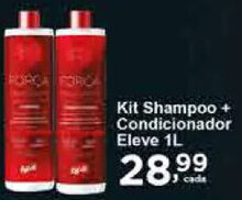 Rossi Supermercado Kit Shampoo + condicionador Eleve 1L oferta