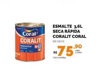 Esmalte Seca Rápida Coralit Coral 3.6L