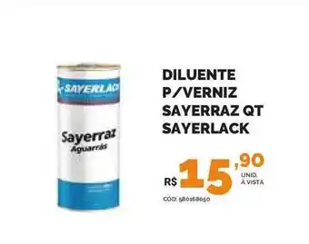 Carajás Diluente P Verniz Sayerraz Qt Sayerlack oferta
