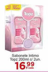 Rossi Supermercado Sabonete Intimo Topz 200ml c/2un oferta