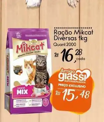 Giassi Supermercados Ração Mikcat Diversas 1kg oferta