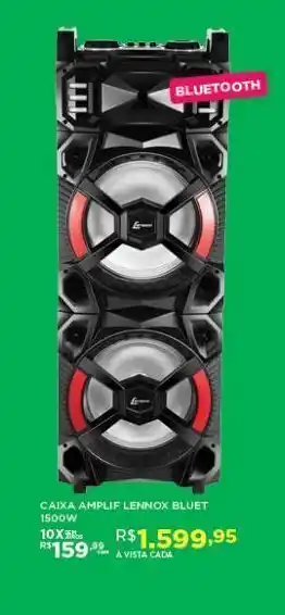 DB Supermercados Caixa amplificada lenoxx bluet 1500w oferta