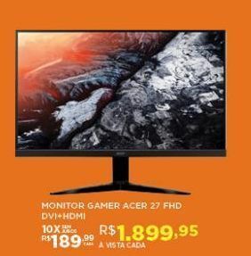 DB Supermercados Monitor gamer acer 27" fhd dvi+hdmi oferta