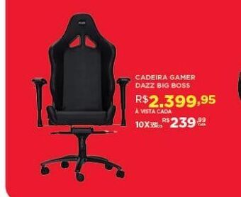 DB Supermercados Cadeira gamer dazz big boss oferta