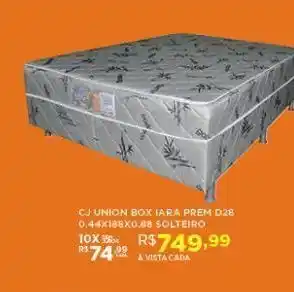 DB Supermercados Cj union box iara premium d28 solteiro oferta