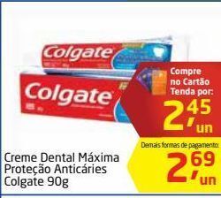 Tenda Atacado Creme dental colgate 90g oferta
