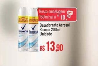 Mart Minas Desodorante rexona 200ml oferta