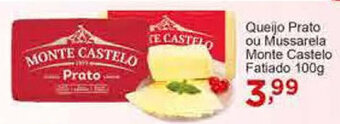 Rossi Supermercado Queijo Prato ou Mussarela Monte Castelo Fatiado 100g oferta