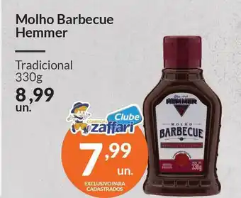 Zaffari Molho Barbecue Hemmer Tradicional 330g oferta