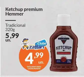 Zaffari Ketchup Premium Hemmer Tradicional 320g oferta