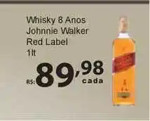 Super Luna Whisky 8 Anos Johnnie Walker Red Label 1L oferta