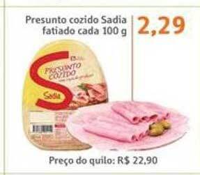 Sonda Presunto cozido sadia fatiado oferta