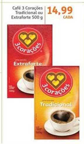 Sonda Café 3 corações tradicional ou extraforte oferta