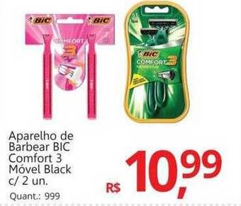 Supermercados Koch Aparelho de barbear bic comfort 3 móvel black oferta