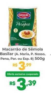 Coocerqui Macarrão de sêmola basilar oferta