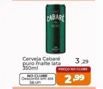 Super Nicolini Cerveja cabaré puro malte lata oferta