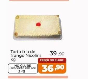 Super Nicolini Torta fria de frango nicolini kg oferta
