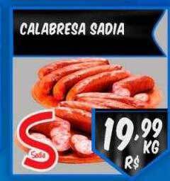 Supermercados Tiaozinho Calabresa sadia oferta