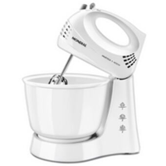 Novo Mundo Batedeira prática mondial, 3 velocidades, batedores em aço cromado, branco - b44w oferta