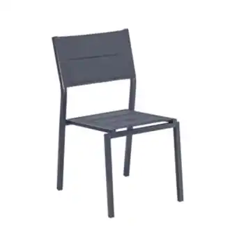 Cadeira de alumínio orion beta 86.5 cm x 57 cm cinza naterial