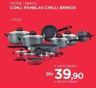Benoit Conj. panelas chilli brinox oferta