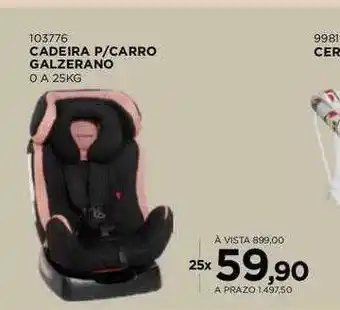 Benoit Cadeira p carro galzerano oferta
