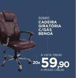 Benoit Cadeira giratória c gás benoá oferta
