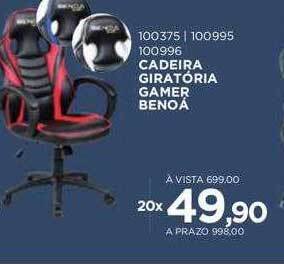 Benoit Cadeira giratória gamer benoá oferta