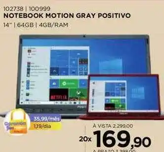Benoit Notebook motion gray positivo oferta
