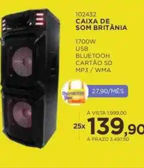 Benoit Caixa de som britânia oferta