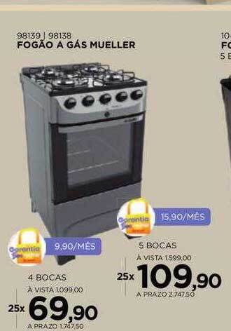 Benoit Fogão a gás mueller oferta