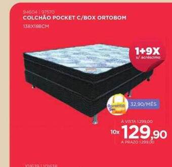 Benoit Colchão pocket c box ortobom oferta