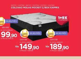 Benoit Colchao molas pocket c box kappes oferta