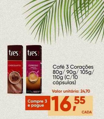 Imec Supermercados Café 3 corações oferta