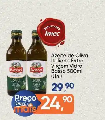 Imec Supermercados Azeite de oliva italiano extra virgem vidro basso oferta