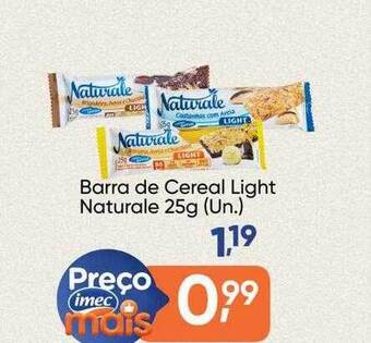 Imec Supermercados Barra de cereal light naturale oferta