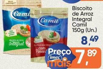 Imec Supermercados Biscoito de arroz integral camil oferta