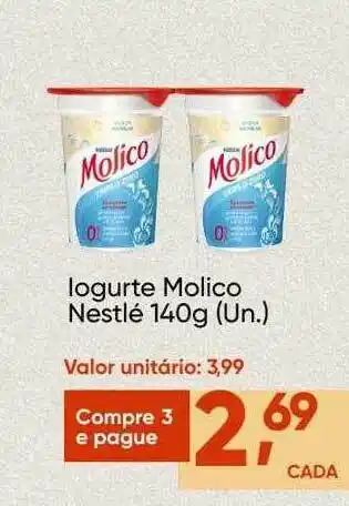 Imec Supermercados Iogurte molico nestlé oferta