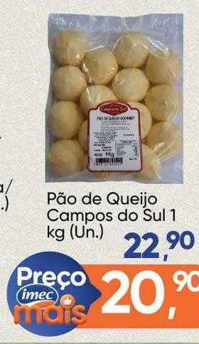Imec Supermercados Pão de queijo campos do sul oferta