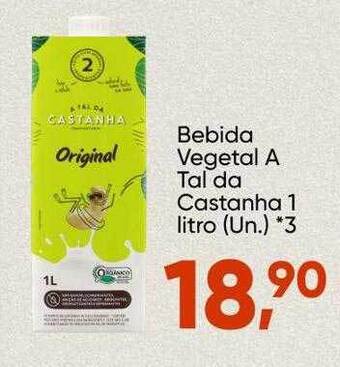 Bebida vegetal a tal da castanha